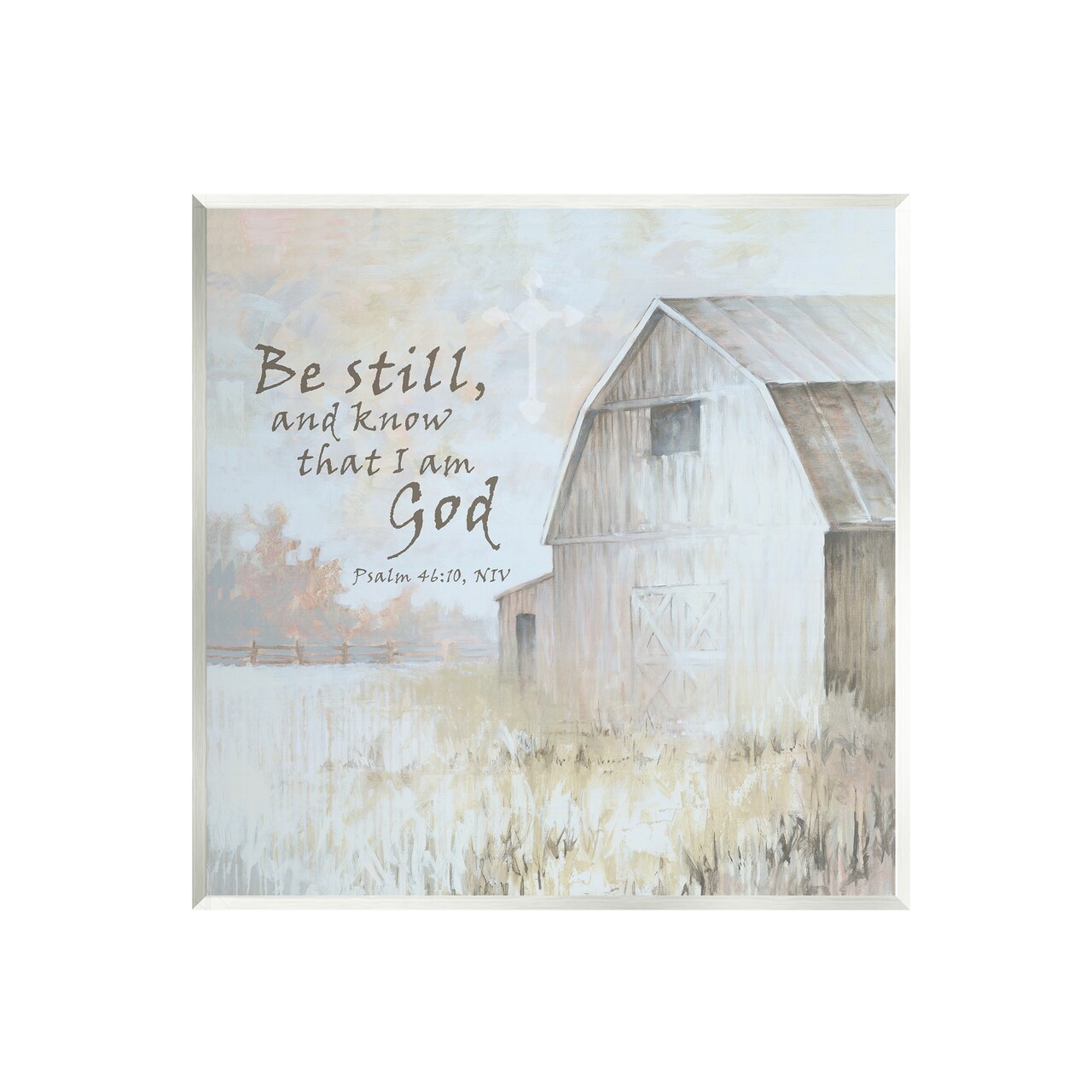 Stupell Industries Religious Psalm Country Barn Wall Plaque Art